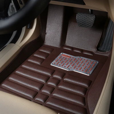 mats, custom-made for new and: Modelə uyğun ayaqaltı - brown-main-drivers-seat