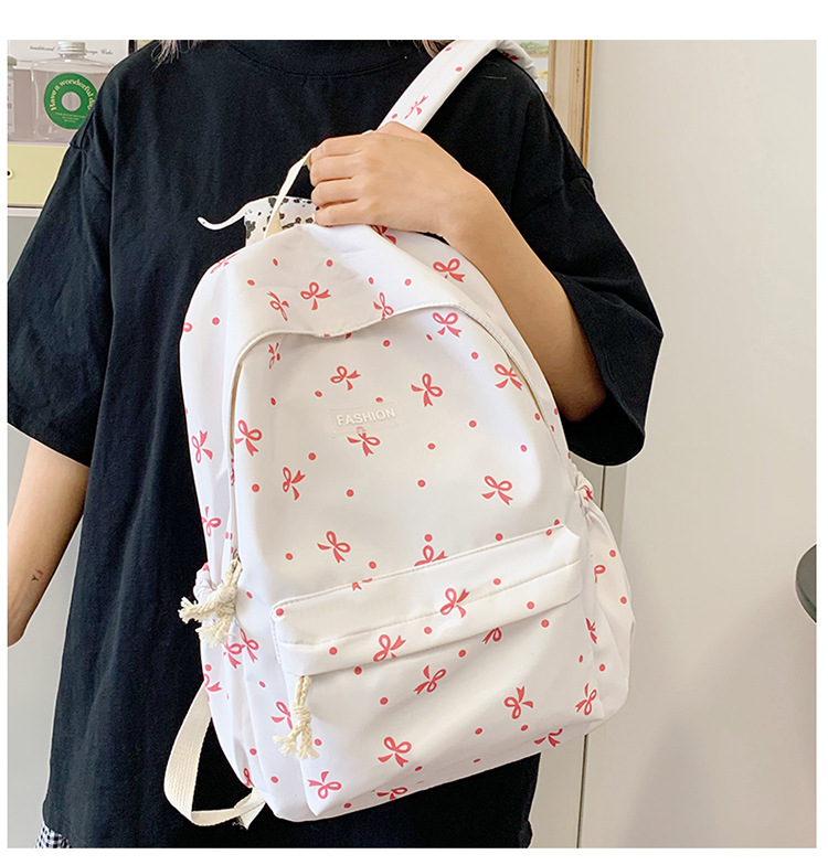 Japanese-style minimalist casual large-capacity backpack for middle and high school students, lightweight and trendy school daypack for girls