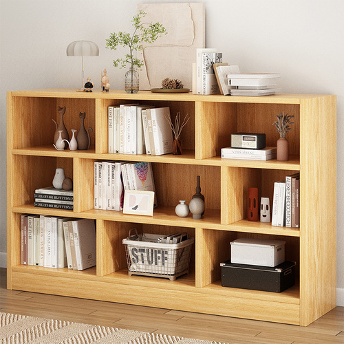 Bookshelf rack floor-standing simple bedroom storage cabinet living room grid storage cabinet simple modern small bookcase