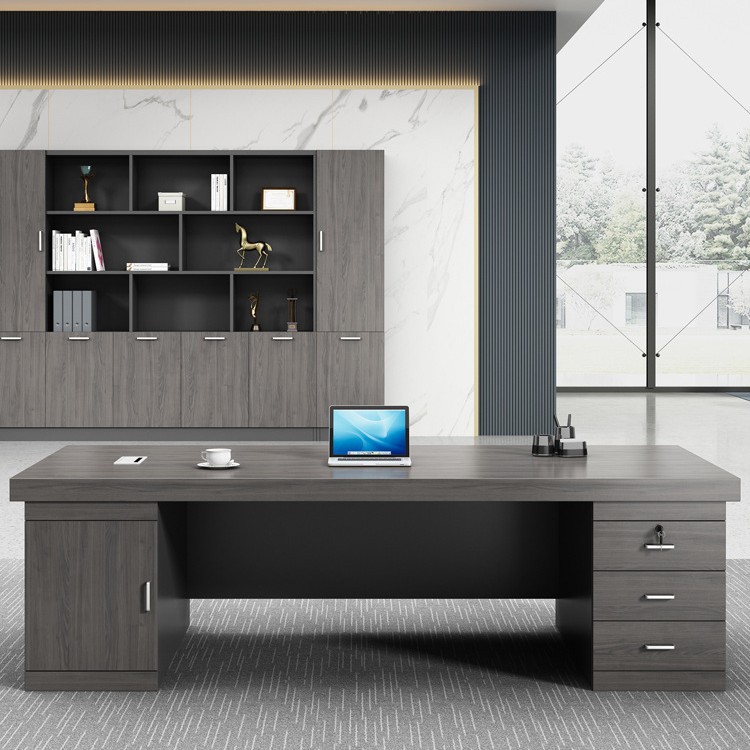 Mesa de madera, mesa de oficina, mesa de oficina, mesa de computadora, mesa y silla, combinación moderna y simple, venta directa de fábrica de alta gama.