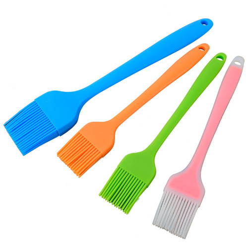 All-in-one handle translucent silicone brush cake baking cream silicone sweeping soy sauce barbecue seasoning brush