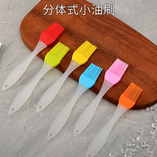 Direct Manufacturer Sale Silicone Oil Brush Small Size Separate Oil Brush High Temperature Resistant BBQ Brush Spice Brush Kitchen Baking Brush