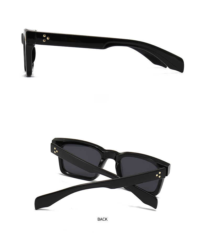 Lunettes de soleil œil de chat angulaires transfrontalières spéciales, jambes de miroir rétro modernes, lunettes de soleil décoratives guépard sautant 6025_voghion.com