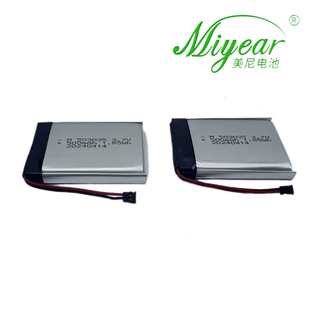 Завод-поставщик оптовая polymer Lithium батарея 503035 3.7V 500mAh беспроводной Bluetooth динамик аудио