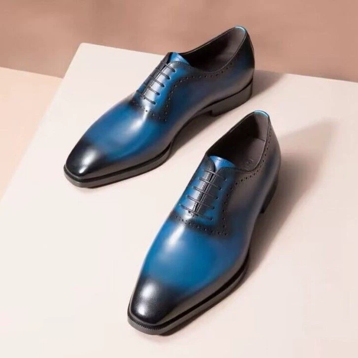 Весенние новые деловые кожаные туфли мужские кожаные британские шнуровки оксфордские туфли высокого класса свадебные кожаные туфли подлинные