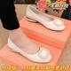Foreign trade wholesale shoes women's 2025 autumn new low heel thick heel rubber shallow mouth square head rebate shoes work shoes