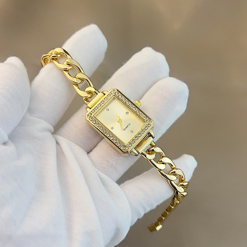 50g Weight Ordinary Glass Mirror Material Alloy Strap Material Watch Classification Pointer Display Type Single Folding Buckle Buckle Style Rectangle Dial Shape Daily Occasion Quartz Movement Geometric Pattern Women's Gender Simple Style Style Simple Style Geometric Single Folding Buckle Quartz Women's Watches 14