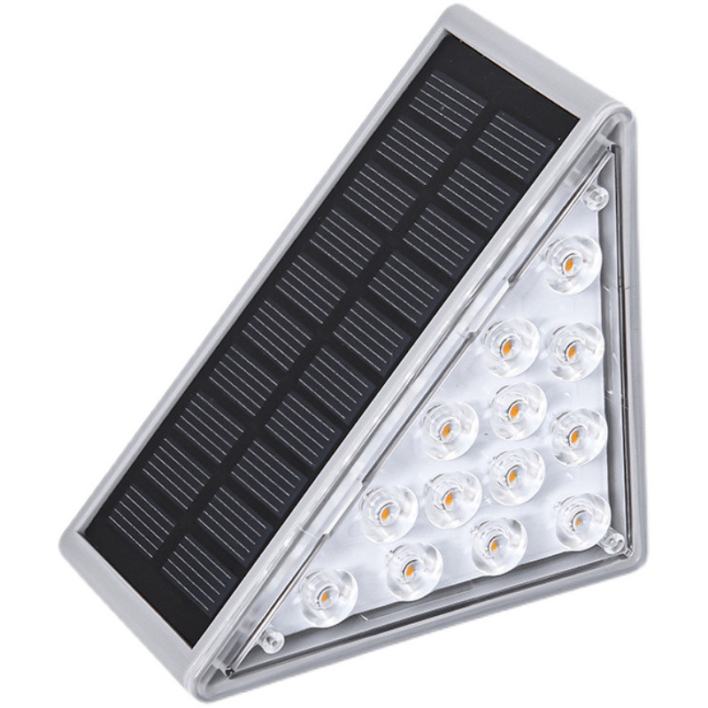 Lampada da esterno a LED con luce solare, design con lenti, super luminosa, IP67, impermeabile, antifurto, illuminazione decorativa per scale, per giardino e terrazza_voghion.com