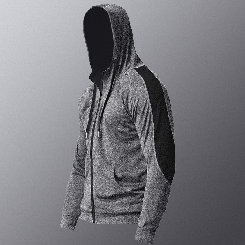 Chaqueta deportiva masculina primavera acondicionamiento físico rápido secado chaqueta deportiva primavera y otoño carrera profesional chaqueta de entrenamiento de la mañana