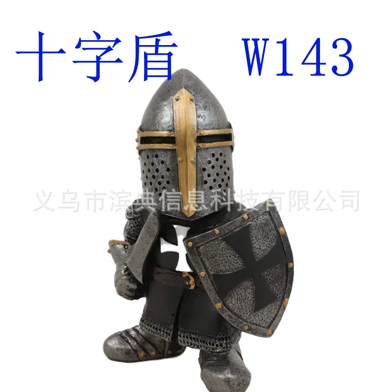 Дварф-страж Cavaliers резиновая сувенирная поделкаKnight гномы сторож садовое украшение оптовая продажа