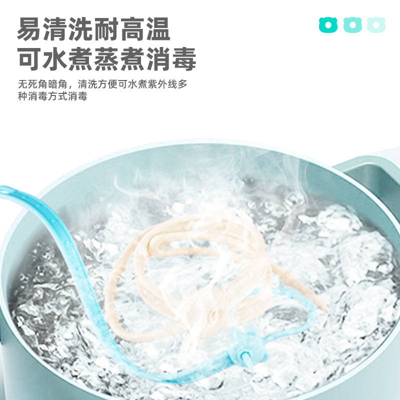 Children's tooth gum chain grinding products silicone anti-lost chain, water-boilable tooth gum anti-lost rope, baby pacifier chain clip