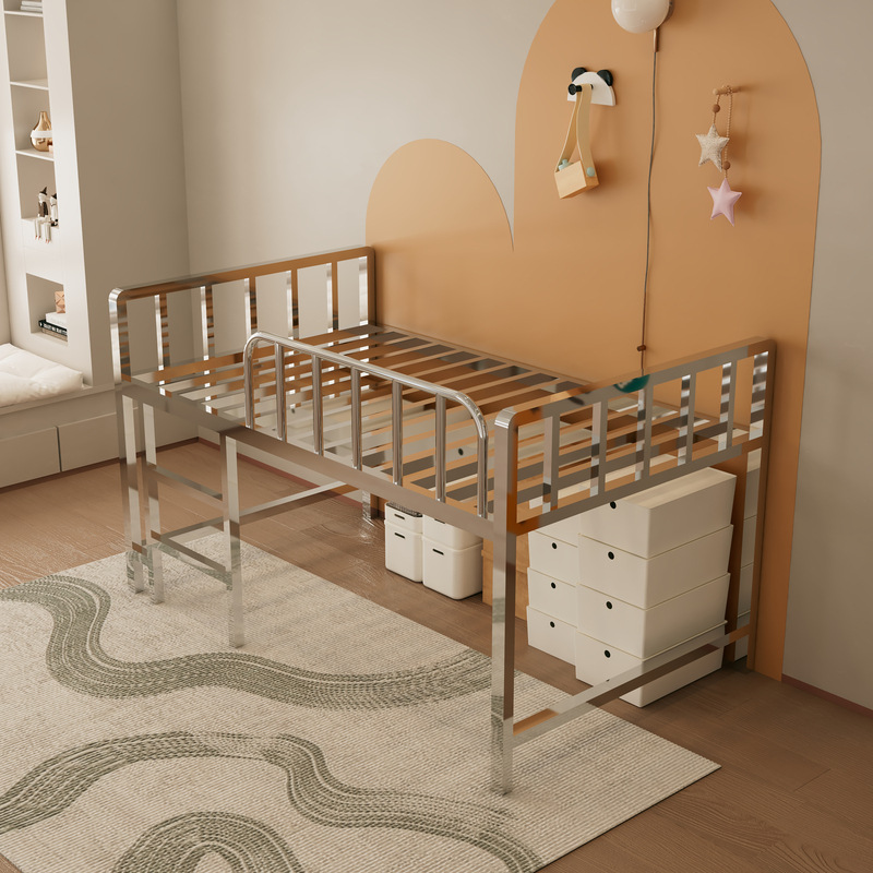 Original color stainless steel half-height bed + 13 beams