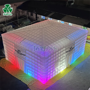 Customized Large Inflatable Tent Room Outdoor Exhibition Tent Free to Build Mobile Luminous Inflatable Tent Light Castle