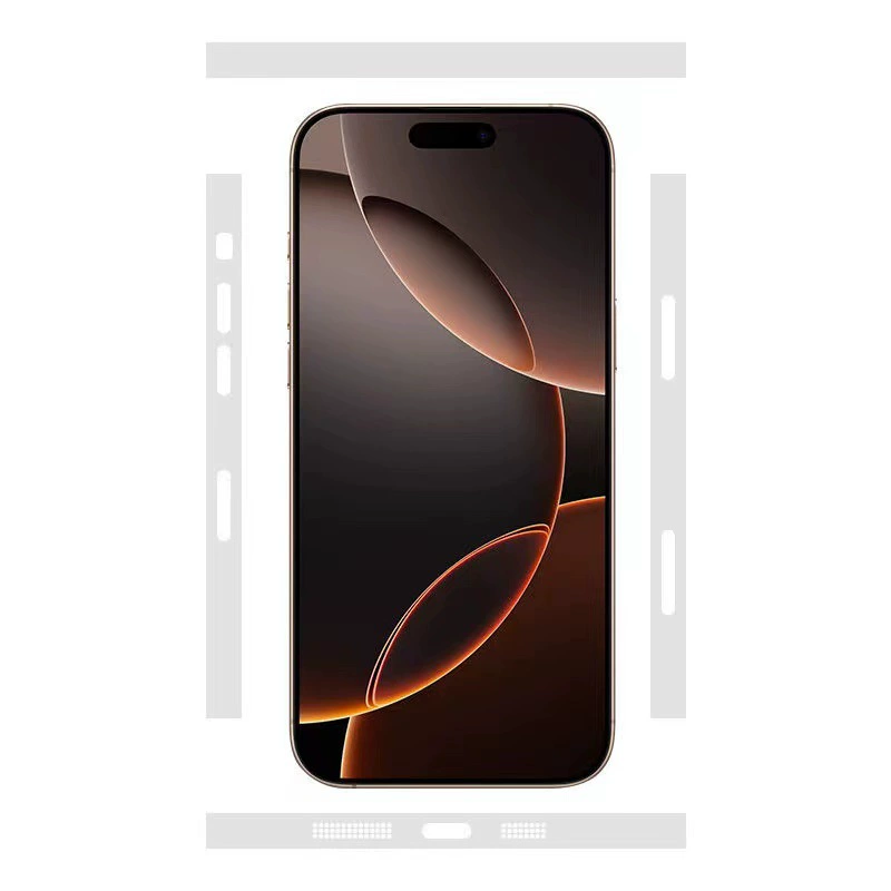 Подходит для рамы Apple 17 Pro Max, пленка на 17 боковая, iPhone 16 Pro боковая наклейка, пылеупорная мягкая пленка
