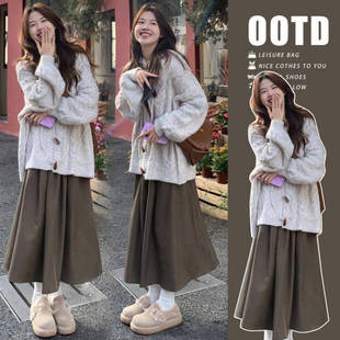 -in stock pregnant women autumn and winter sweater cardigan coat