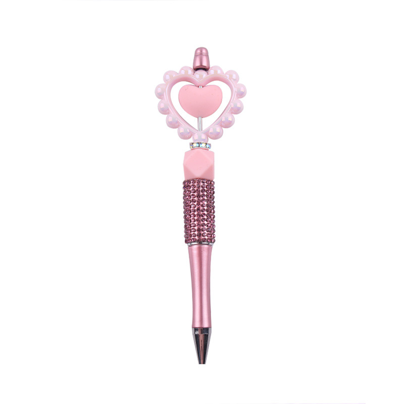 1 Piece Heart Shape Rose Learning Daily PVC Cute Ballpoint Pen display picture 13