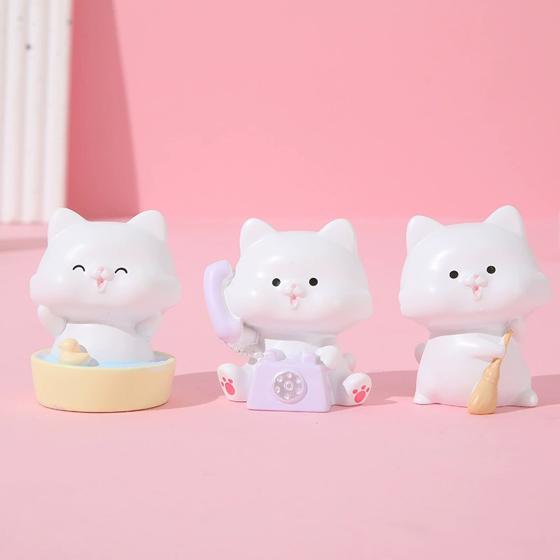 Кошачий бокс-слепок MIMI, творческий художественный кот, манекен-голова, модель девушки, сердце, смола, подарок на день рождения и День детей