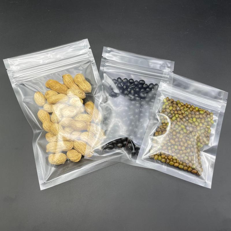 现货供应透明平底自封袋 食品包装塑料袋 花茶干货饰品配件包装袋