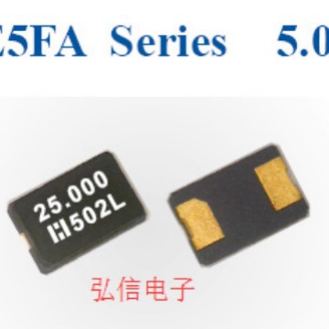 E5FA24.5760F16D33贴片晶振5032 24.576MHZ 24.576M晶体2脚鸿星