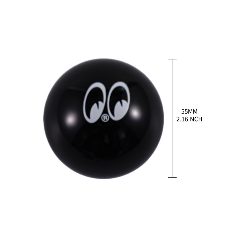 Car Modified Gear Shift Knob, Acrylic Expression Non-Slip Yellow Eye Gear Shift Knob, Gear Handle Replacement