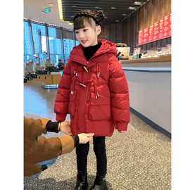 女童棉服冬装2025新款冬季女孩过年服儿童新年棉袄拜年服保暖外套