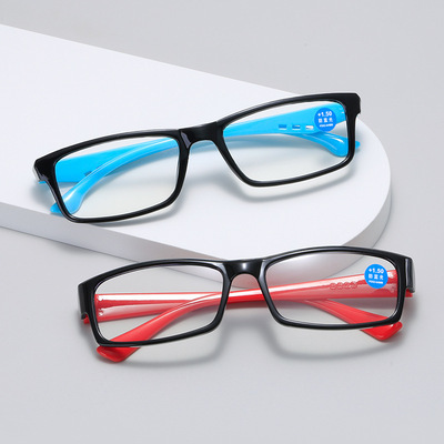 New men's and women's high-definition square anti-blue light reading…
