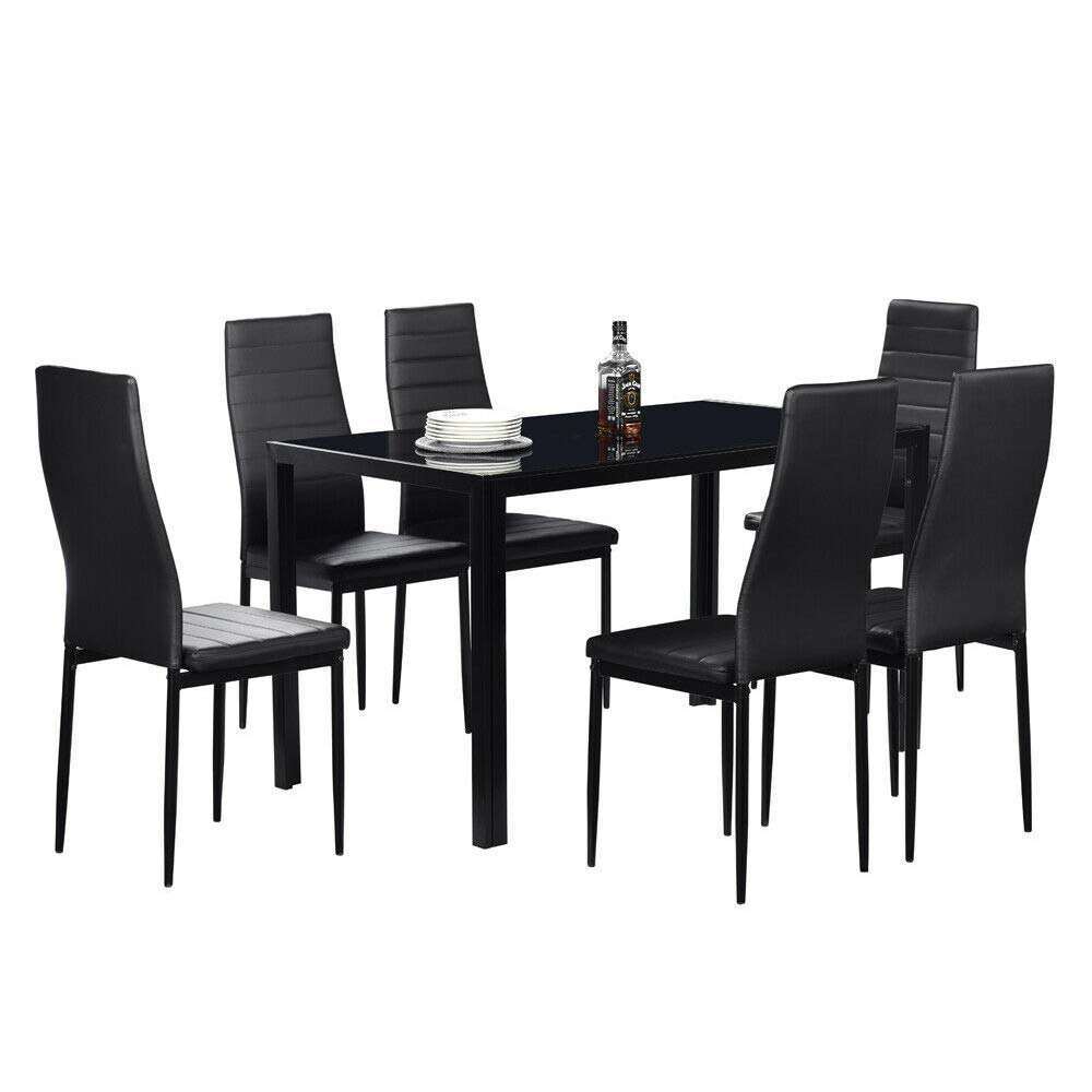 Mesa de comedor de comercio exterior, mesa de vidrio templado transparente, mesas de comedor, mesas de comedor