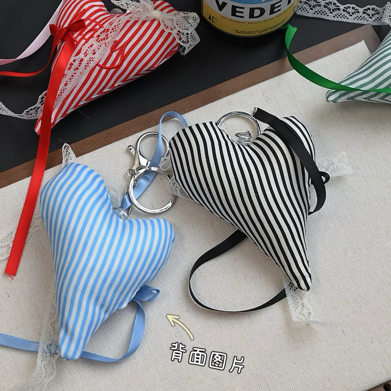 韓国ins新型レース蝶結び刺繍アルファベット愛珠鎖キーホルダー甘いファッションバッグアクセサリー|undefined