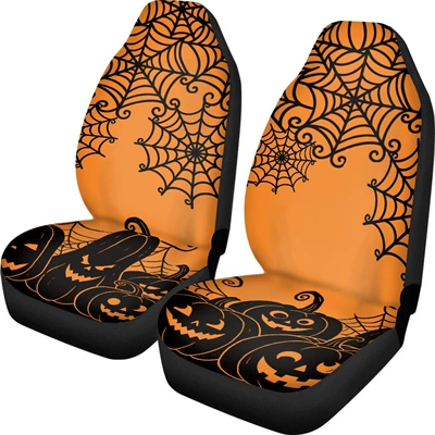 ghost and pumpkin designs, available for Universal seat cover - ysfj5409a3fv-1-2-piece-set