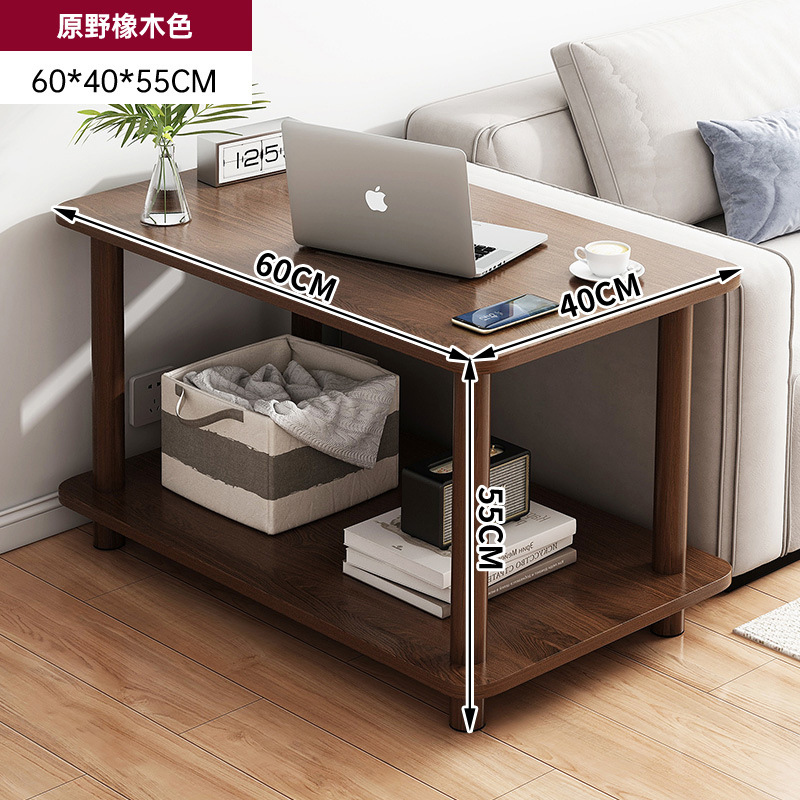 Sofá lado brecha lateral gabinete de alquiler casa cabecera almacenamiento estante balcón pequeña mesa móvil larga estrecha Mesa café