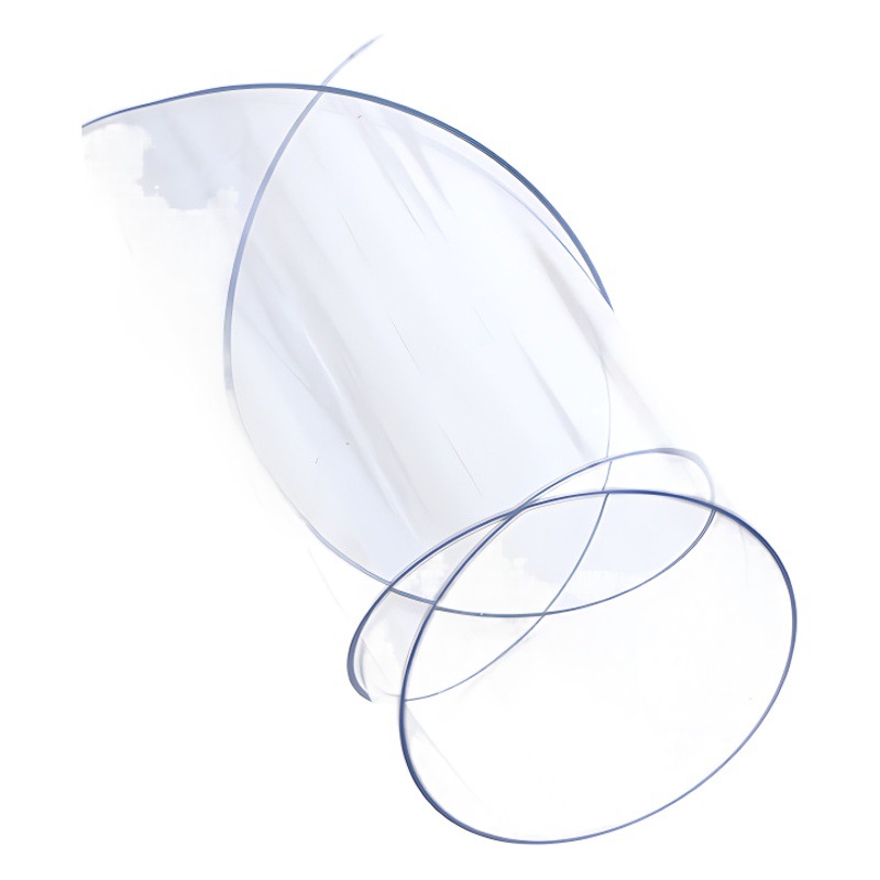 Película protectora redonda para escritorio, mantel de PVC impermeable y a prueba de aceite, mantel transparente de PVC resistente al calor para mesa de café, tapete de vidrio suave