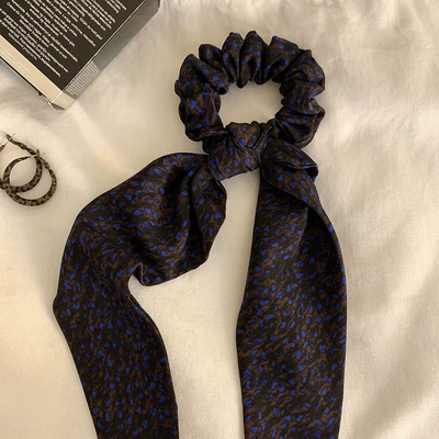French Blue and Purple Retro Saç üçün rezinlər - ribbon-hair-tie