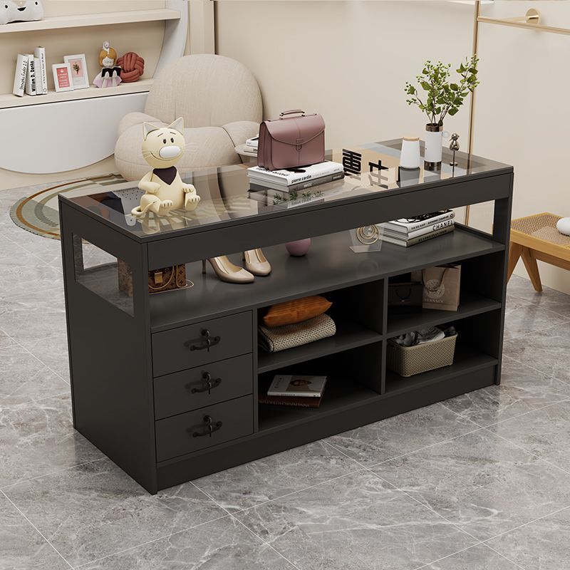 中岛台服装店收银台古风吧台柜台女装店铺前台接待小型柜商用吧台