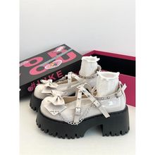 甜酷辣妹lolita单鞋女2024春季新款朋克暗黑风亚文化厚底小皮鞋