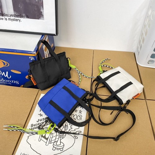 Vintage mini small bag men's phone bag solid color single shoulder crossbody bag small pendant purse women's earphone bag card holder