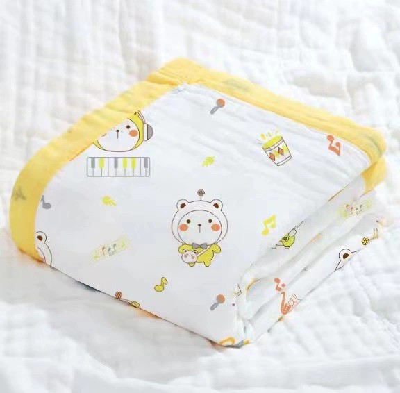 Children's gauze soft bath towel, duvet for new born, water absorbent