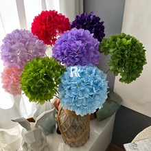 136片绣球仿真花新款diy手工假花酒店婚礼婚庆花艺拱门装饰锈球花