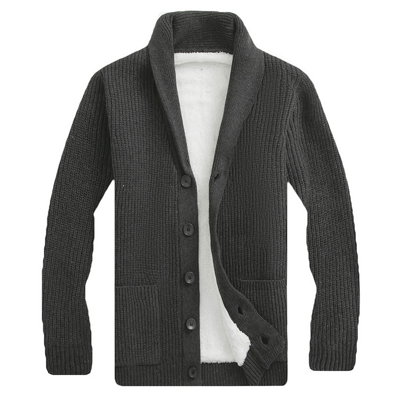 2026 Autumn and Winter New Style Sweater Knitwear Men's Cardigan Lapel Fleece Sweater Jacket Casual Youth Top Wholesale 2026 Autumn and Winter New Style Sweater Knitwear Men's Cardigan Lapel Fleece Sweater Jacket Casual Youth Top Wholesale