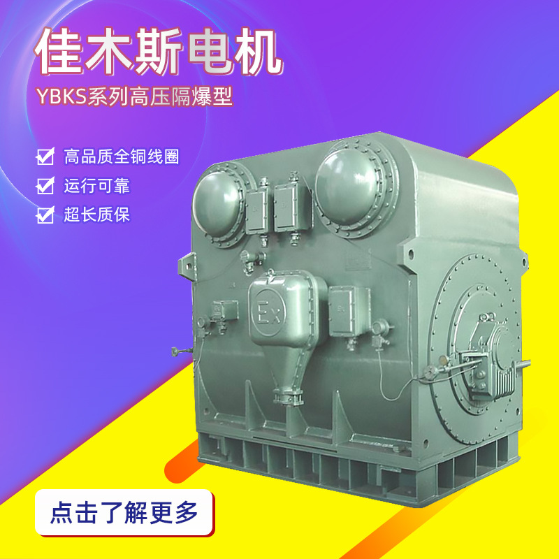 佳木斯电机YBKS系列高压隔爆型三相异步电动机全铜线圈厂家直供