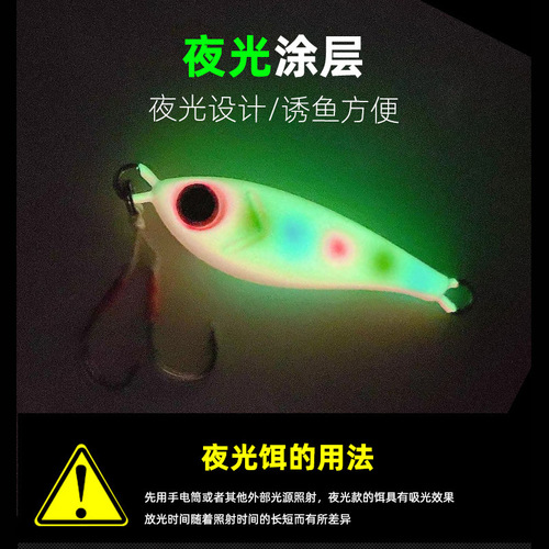 Spinning Plate Lead Baits 7g~60g Lure for Spotted Bass Artificial Lure Long Range Glow-in-the-Dark Spinning Plate Bait