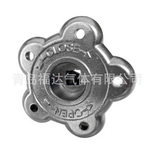 厂家现货阀门手轮铝制抛光氧气瓶钢瓶阀门手轮配件8方手轮