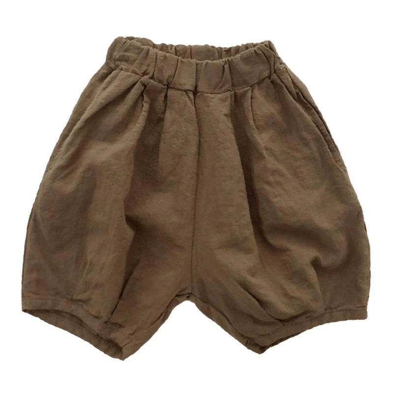 Thin trousers, children's flashlight, cotton and linen
