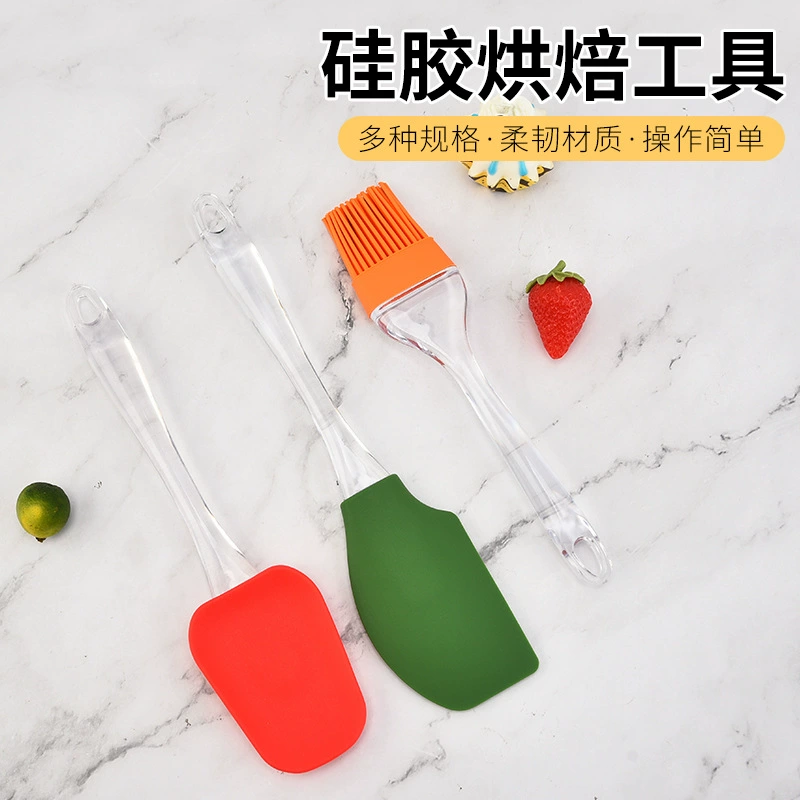 Silicone scraper, cream mixing stick