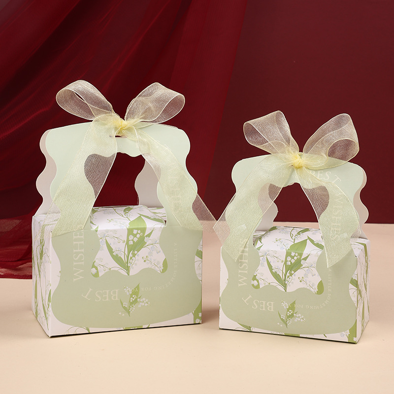 녹색 상자 + 황금 쉬폰 원사