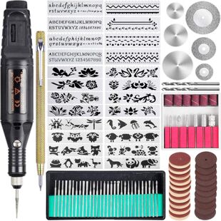 Cross-border mini electric grinder electric nail grinder nail art DIY mini electric drill 70 piece set grinding nail removal carving tool