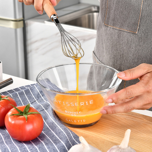 Milky white mini silicone kitchen utensils 6 pieces storage bucket small non-stick cooking spatula spoon egg beater kitchen utensils