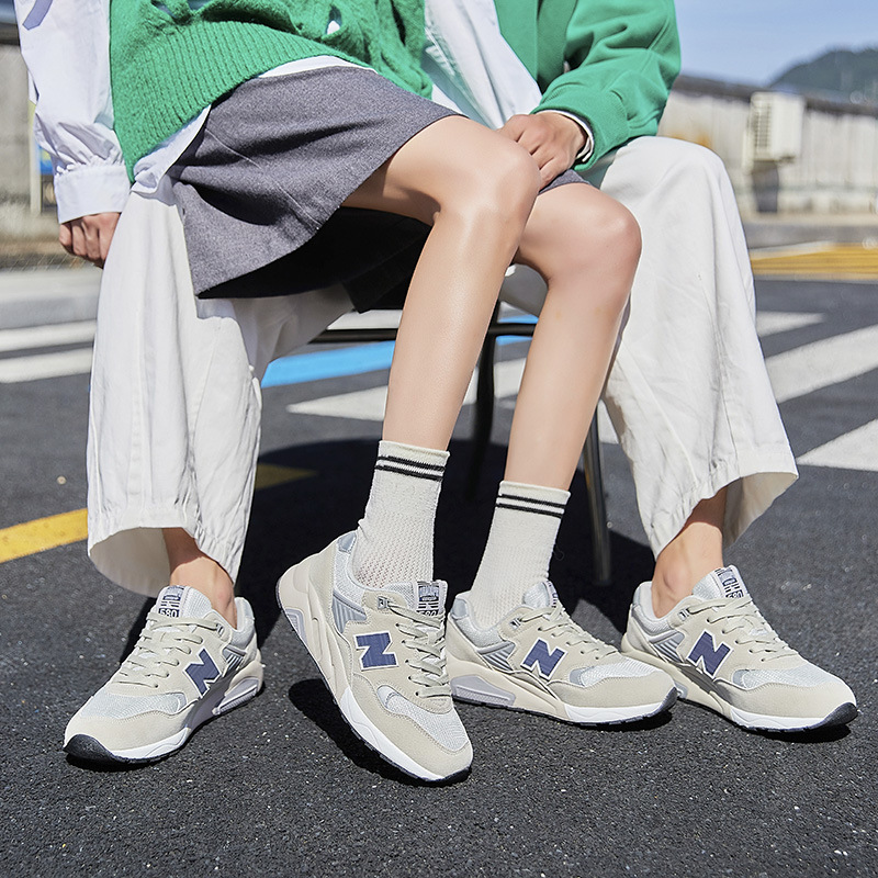 Giày sneaker nam cổ điển Balance 580 đế êm — than cám