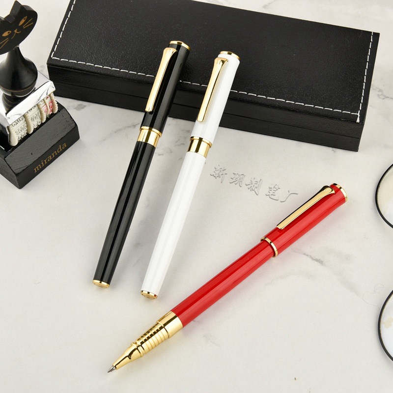 Wholesale Spot Metal Signature Pen Orb Pen Signature Pen Gel Pen Advertising Gift Business Pen Can Process Logo