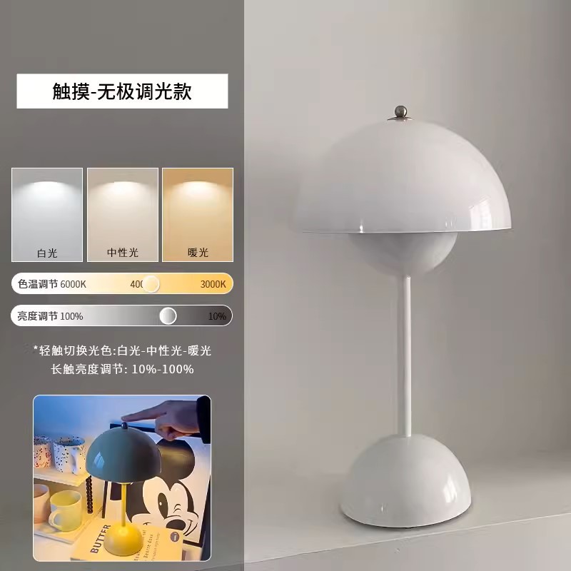 デンマークTraditionつぼみ電気スタンドキノコランプ少女化粧テーブル雰囲気小夜灯ロマンチック調性電気スタンド|undefined