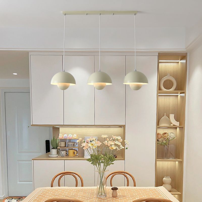 Dutch designer Xiaohongshu three-head restaurant chandelier bar lamp bedroom bedside modern cream style bell-shaped chandelier